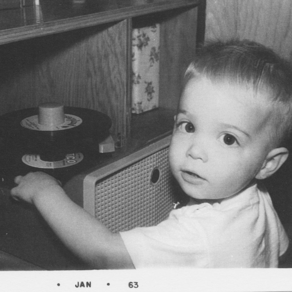 Jay toddler photo with turntable