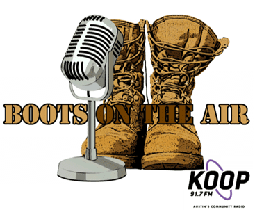 Boots on the Air - Monday, 10/9 @ 1 PM - KOOP Radio 91.7 FM - Vimarsana News