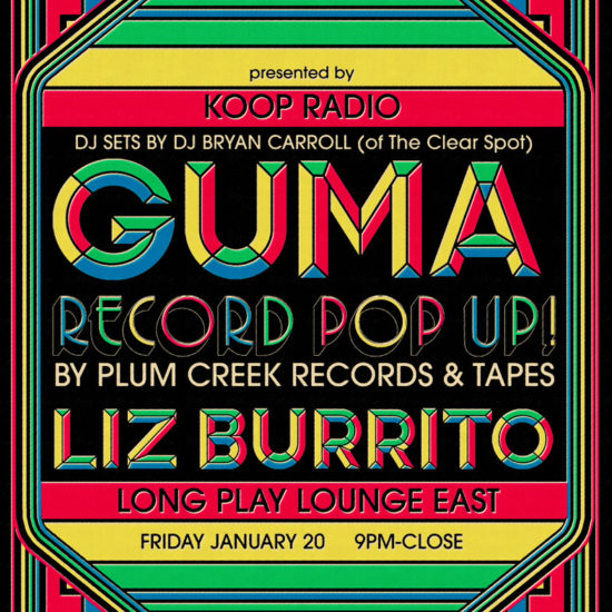 Plum Creek Records pop-up poster