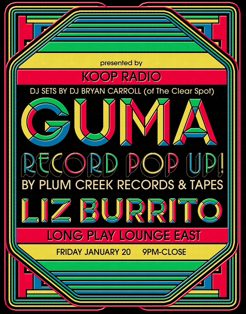 Plum Creek Records pop-up poster