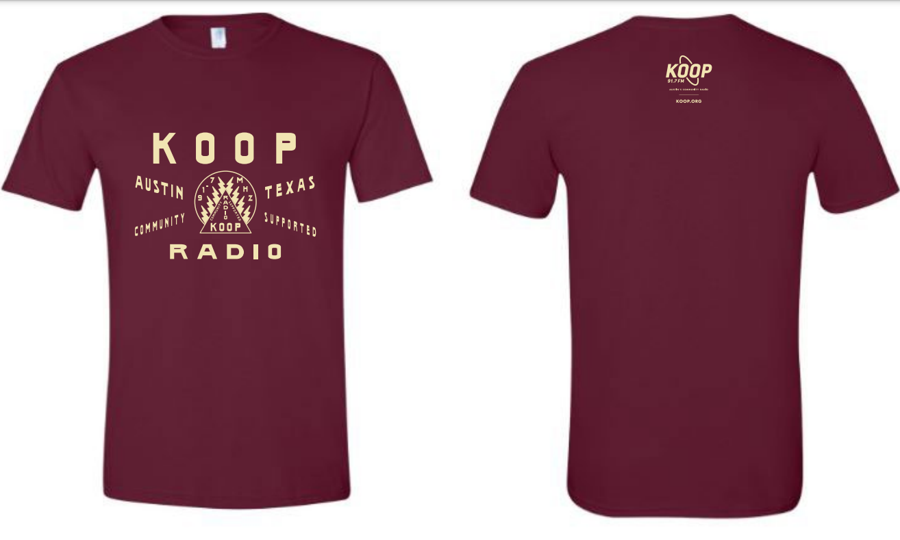 It's here, the fall 2023 KOOP t-shirt! - KOOP Radio 91.7 FM