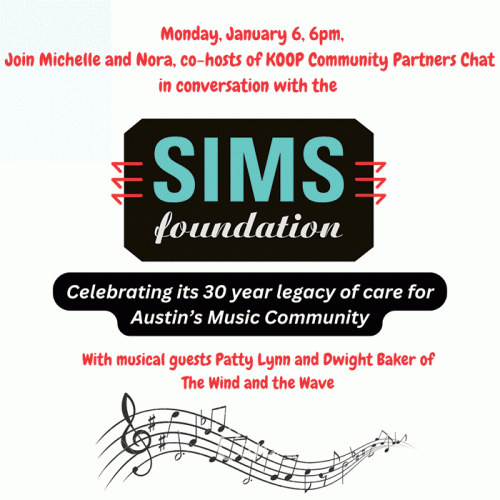 Join Michelle and Nora, co-hosts of KOOP Community Partners Chat in conversation with the SIMS Foundation